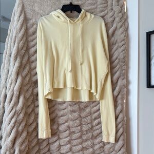PACSUN Yellow Cropped Hoodie for Women